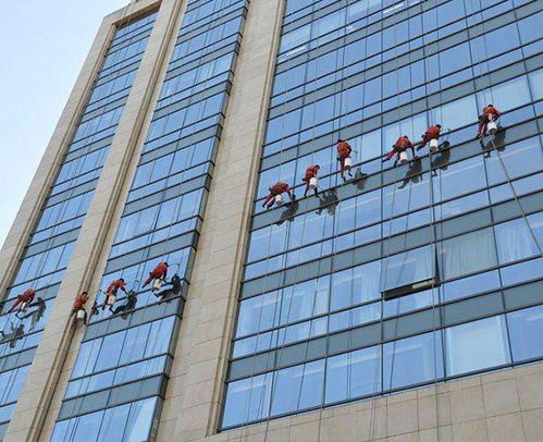 廬江高樓外墻清洗首選合肥匯高，專業建筑物清潔服務值得信賴
